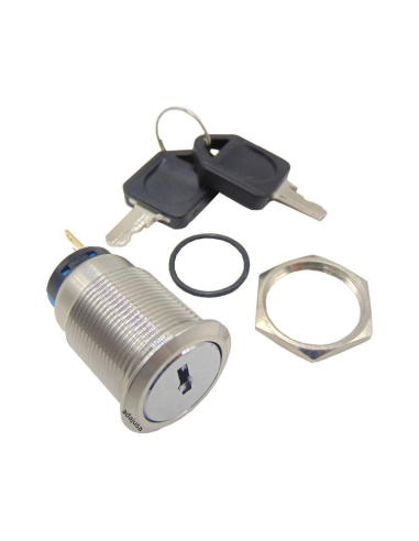 Key selector switch, vandal resistant 19mm 1 contact | ADAJUSA | price