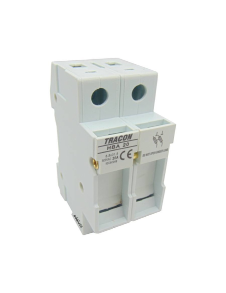 Base porta-fusíveis 8x32 bipolar para protecção de equipamento electrónico | ADAJUSA