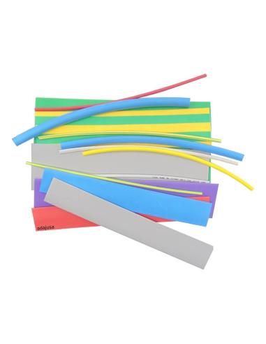 Kit de tubos termoencolhíveis de várias cores TRACON | Adajusa