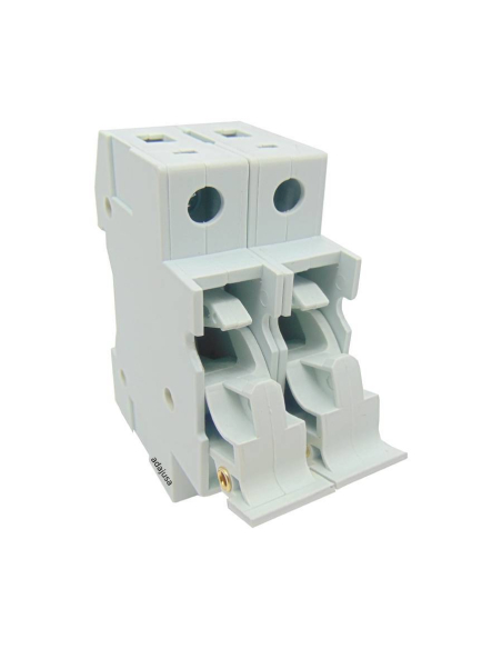 Base porta-fusíveis 8x32 bipolar para protecção de equipamento electrónico | ADAJUSA