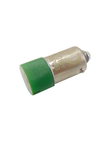 Ba9s 230 Vac green LED bulb