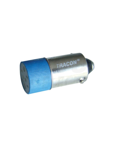 Blue led bulb Ba9s 24 Vac dc adajusa