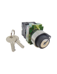 Selector 3 positions metal key (On-On) 2 open contacts (NA) complete 2