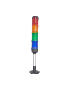 Torre de sinal LED vermelho/âmbar/verde/azul 80dB 24V | ADAJUSA
