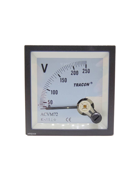 Voltímetro 72x72mm instrumento de bobina móvel : ADAJUSA : preço