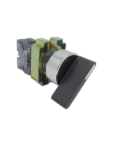 HB2-BJ41 metallic electric switch selector 2 positions long handle return 22 open | ADAJUSA | price