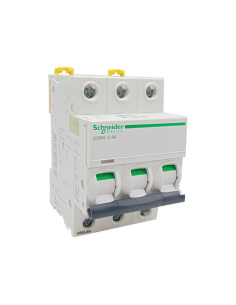 MCB circuit breaker 3 poles 16A iC60N C 6kA - Schneider