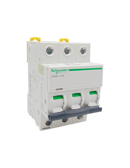 MCB circuit breaker 3 poles 16A iC60N C 6kA - Schneider