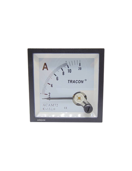 Ammeter direct measurement 10 A 72x72mm 72x72mm moving coil instrument | ADAJUSA : price