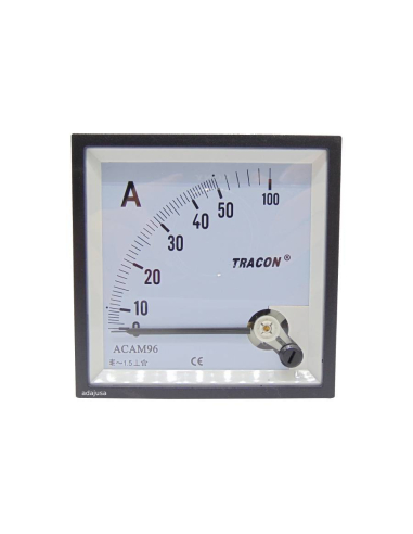 Ammeter direct measurement 50 A 96x96mm 96x96mm moving coil instrument | ADAJUSA : price