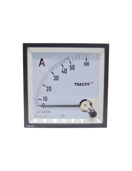 Ammeter direct measurement 50 A 96x96mm 96x96mm moving coil instrument | ADAJUSA : price