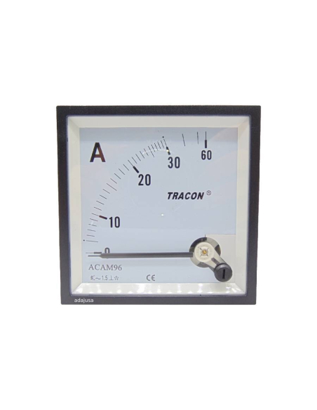 Ammeter direct measurement 30 A 96x96mm moving coil instrument | ADAJUSA : price
