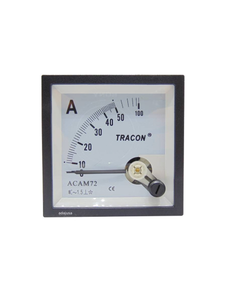 Ammeter direct measurement 50 A 72x72mm 72x72mm moving coil instrument | ADAJUSA : price