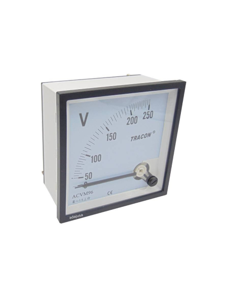 Voltímetro 96x96mm instrumento de bobina móvel : ADAJUSA : preço