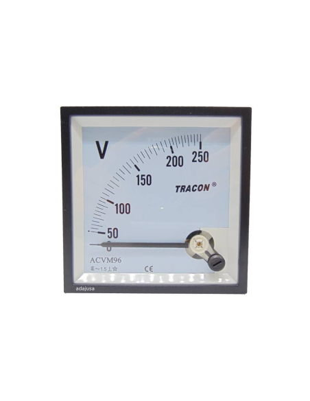 Voltímetro 96x96mm instrumento de bobina móvel : ADAJUSA : preço