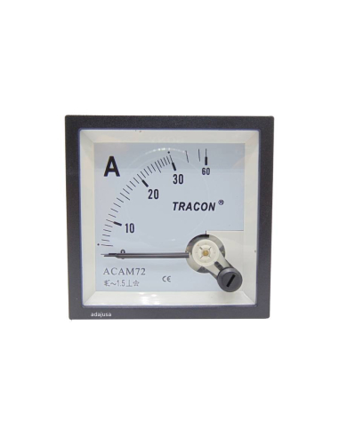 Medição directa do milímetro 30 A 72x72mm instrumento de bobina móvel : ADAJUSA : preço