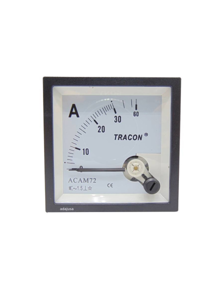 Medição directa do milímetro 30 A 72x72mm instrumento de bobina móvel : ADAJUSA : preço