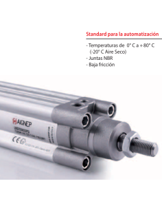 Cilindro pneumático diâmetro 80mm curso 320 padrão LH-080-0320 Aignep | ADAJUSA | preço 2