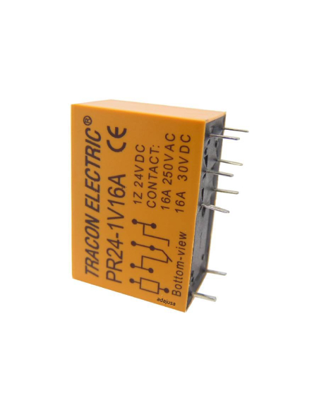 Miniature relay 1 contact 12Vdc 16A PR12-1V16A | ADAJUSA : price