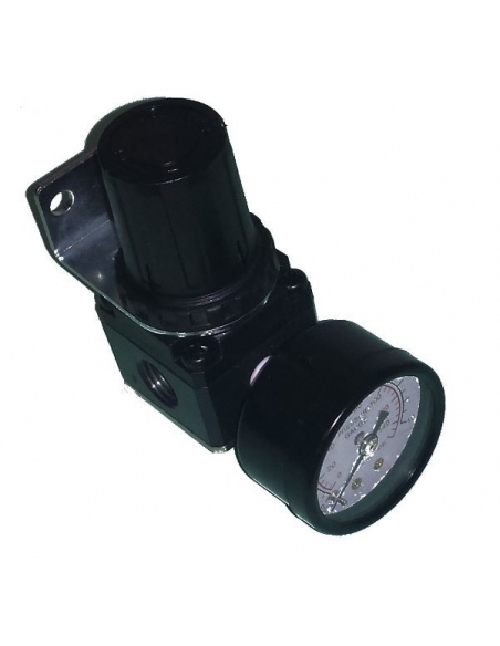 1/4 metal pressure regulator with pressure gauge - Mindman