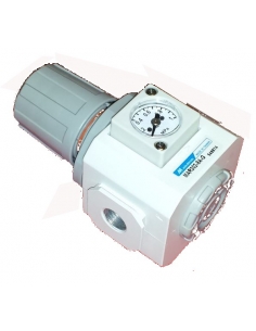 1/4 metal pressure regulator and pressure gauge - Mindman 2