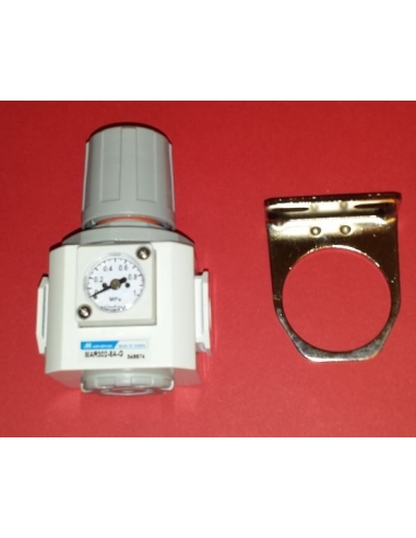 1/4 metal pressure regulator and pressure gauge - Mindman