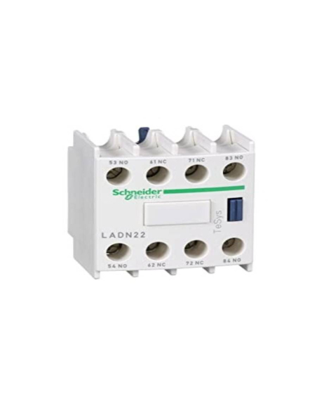 Block 4 contacts for contactors 2NA+2NC LADN22 Schneider | ADAJUSA | price