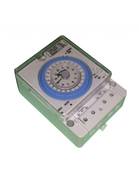 Interruptor programador reloj horario analógico TB35-N, ADAJUSA