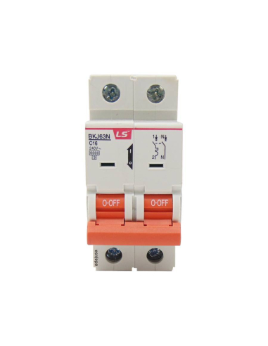Interruptor Magnetotérmico 2 polos 40A curva C BKN 2P LS | ADAJUSA