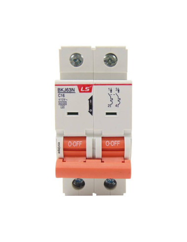 MCB circuit breaker switch 2 poles 32A curveD BKN 2P LS | ADAJUSA