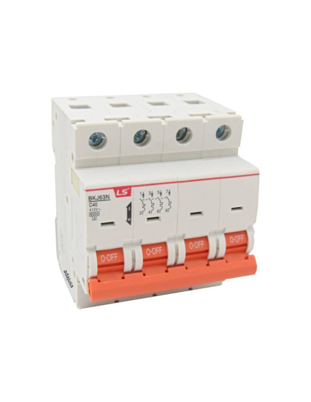 MCB circuit breaker switch 4 poles 16A curve C BKN 4P LS | ADAJUSA