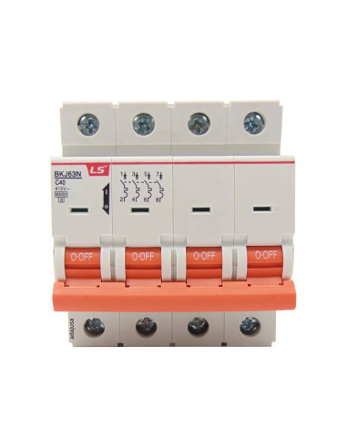 Interruptor Magnetotérmico 4 polos 16A curva C BKN 4P LS | ADAJUSA