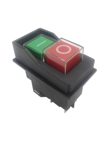 Safety on/off push button recessed with 230V coil