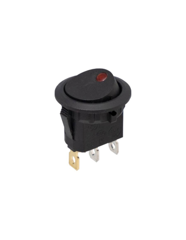 ON-OFF switch with red LED indicator 6A-250V Ø20mm
