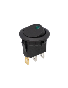 Interruptor ON-OFF com indicador LED verde 6A-250V ADAJUSA
