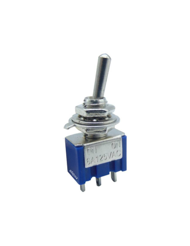 Mini ON-OFF-ON toggle switch 2A-250V