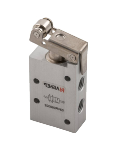 Limit switch short roller tire 1/8 5/2 monostable with spring return - Aignep: ADAJUSA : price