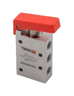 Limit switch red push button tire 1/8 5/2 monostable with spring return - Aignep | ADAJUSA | price