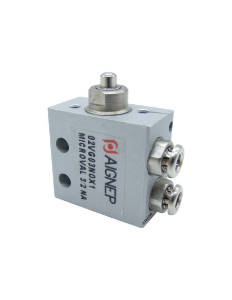 Fim de curso suporte pneumático 3/2 SEM encaixes laterais diâmetro 4 mm - Aignep | ADAJUSA : preço
