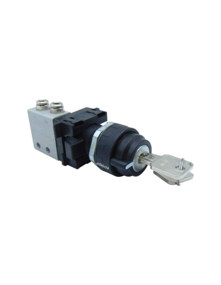 Interruptor seletor de torneiras de 3 posições, extração de 0 posições e válvula de escora: 3/2 NF ligações laterais Ø 4 mm - Ai