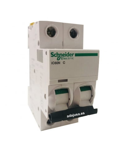 Disjuntor 2 pólos 50A (2x50A) IC60N C 6kA - Schneider