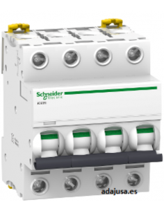 Disjuntor 4-pólos 10A (4x10A) IC60N C 6kA - Schneider