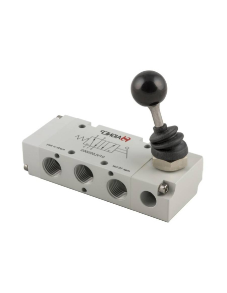 Manual lever valve 1/4 5/3 positions closed centers lever 90 degree Aignep | ADAJUSA | price