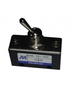 Pneumatic switch lever 1/8-3/2 NC - Mindman - ADAJUSA 2