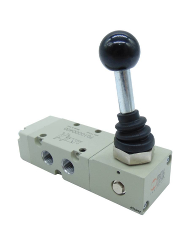 Válvula de alavanca manual 1/4 5/3 centros de pressão fixa - Metal Work