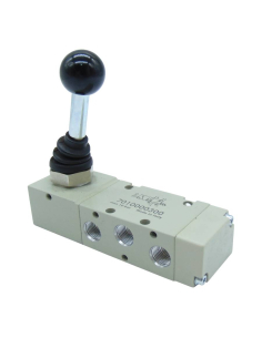 Pneumatic valve 1/2 5 ways 2 positions lever 90º bistable Metal Work | Price adajusa 2