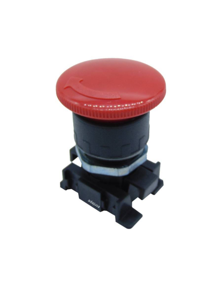 Emergency pushbutton pneumatic diameter 22.5 fittings with NC valve - Price adajusa.es