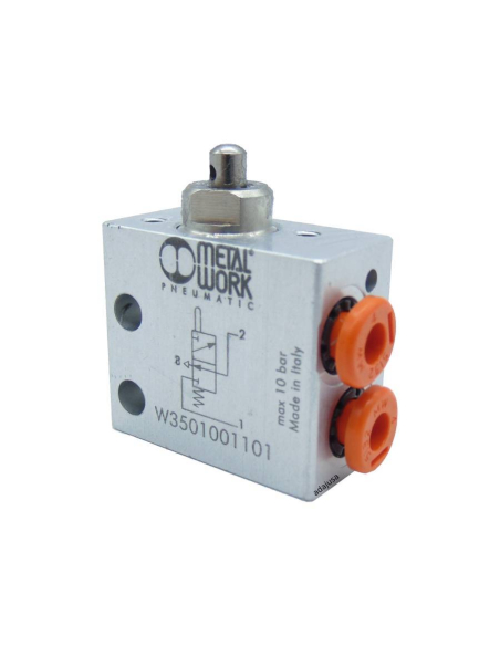 Pneumatic selector valve: 3/2 (NC) side- Price adajusa.es