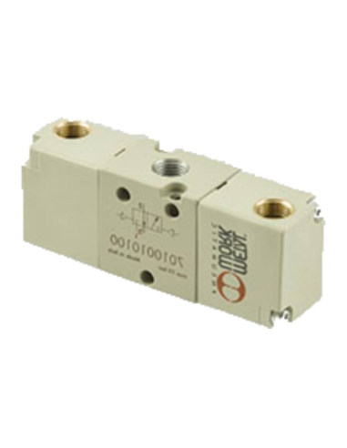 Pneumatic valve 1/4 3 ways bistable - Metal Work