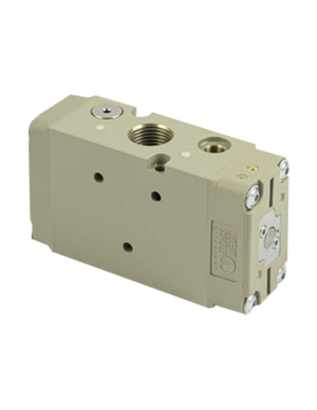 Válvula de distribuidor pneumática biestável de 1/2 3 vias Metal Work | ADAJUSA